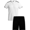 Conjunto infantil petanca polo técnico bicolor y pantalón corto