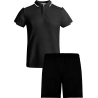 Conjunto infantil petanca polo técnico bicolor y pantalón corto