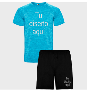 Conjunto petanca camiseta técnica vigoré y pantalón corto personalizado