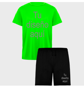 Conjunto petanca camiseta técnica y pantalón corto personalizado