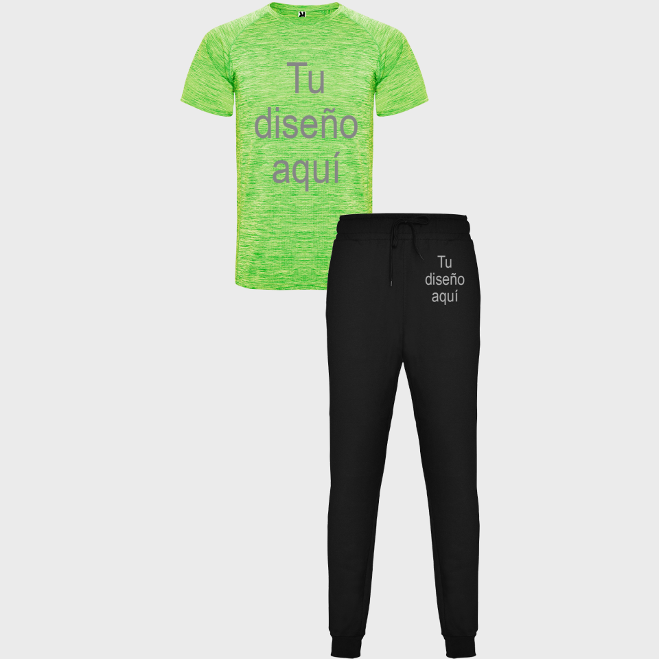 Conjunto infantil petanca camiseta técnica vigoré y pantalón largo personalizado