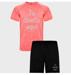 Conjunto infantil petanca camiseta técnica vigoré y pantalón corto personalizado