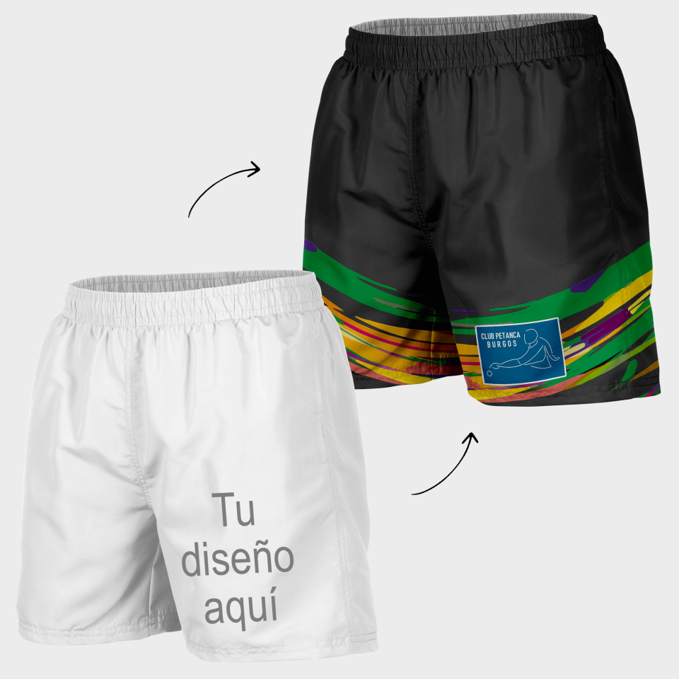 Pantalón corto petanca 100% fullprint personalizado