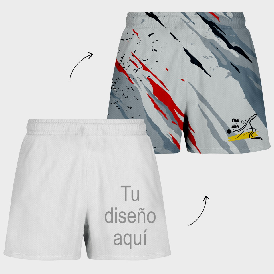 Pantalón corto petanca de mujer 100% fullprint personalizado