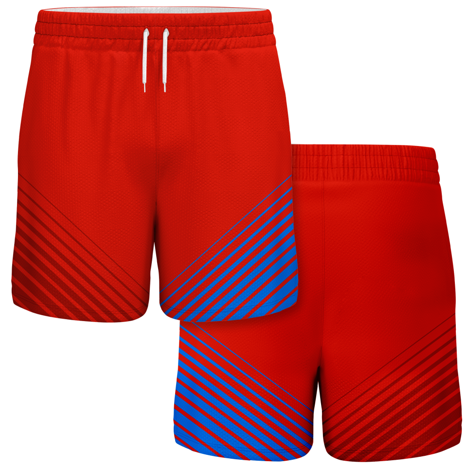 Pantalón corto pádel sublimado modelo rayas