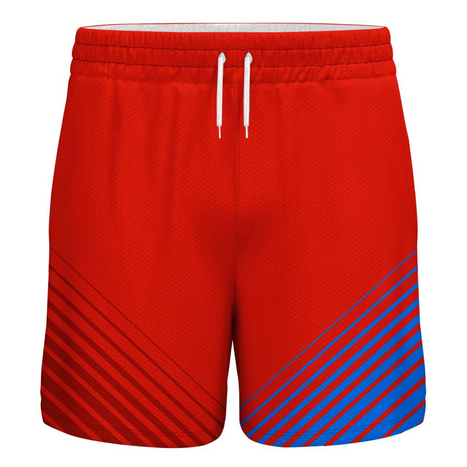 Pantalón corto pádel sublimado modelo rayas