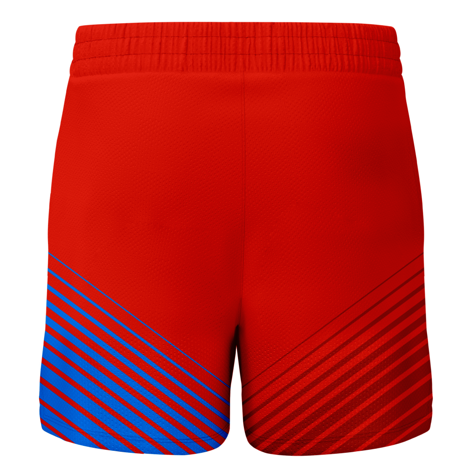 Pantalón corto pádel sublimado modelo rayas