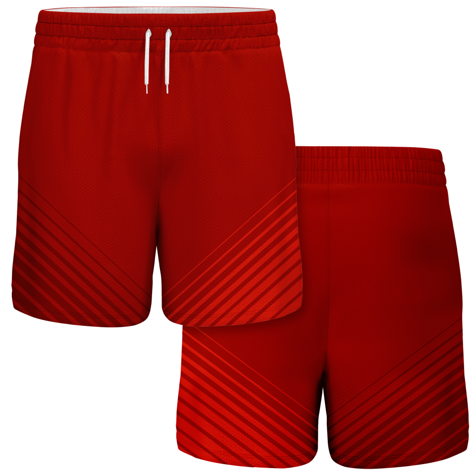 Pantalón corto pádel sublimado modelo rayas