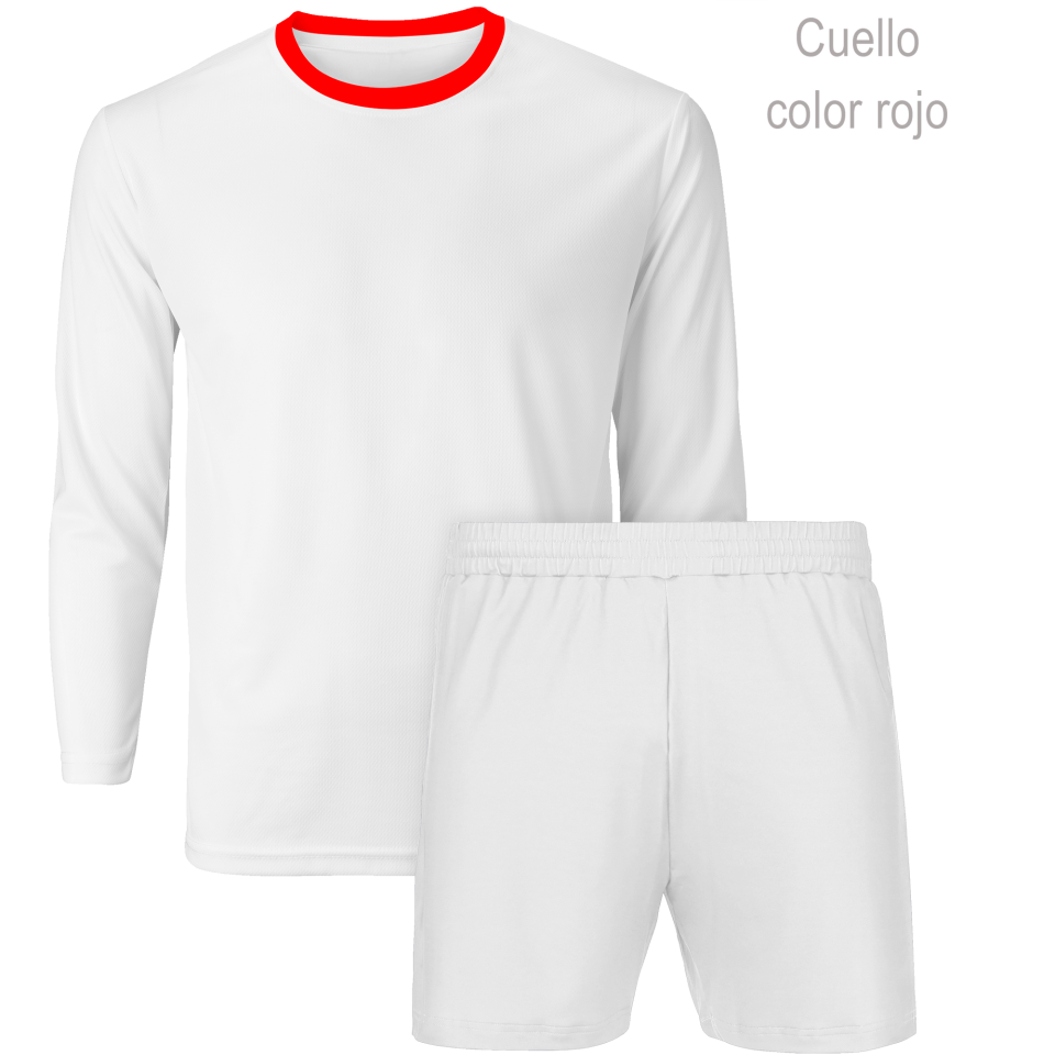 Conjunto running camiseta manga larga y pantalón corto 100% fullprint personalizado