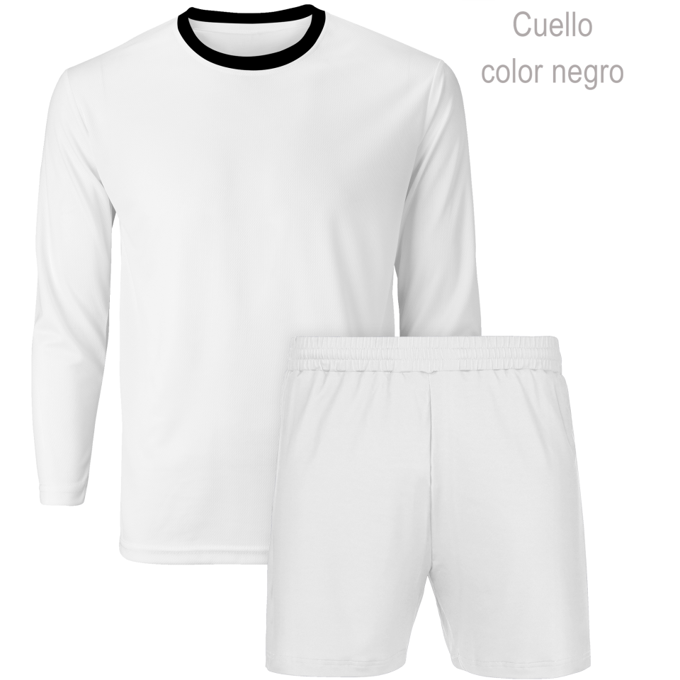 Conjunto petanca camiseta manga larga y pantalón corto 100% fullprint personalizado