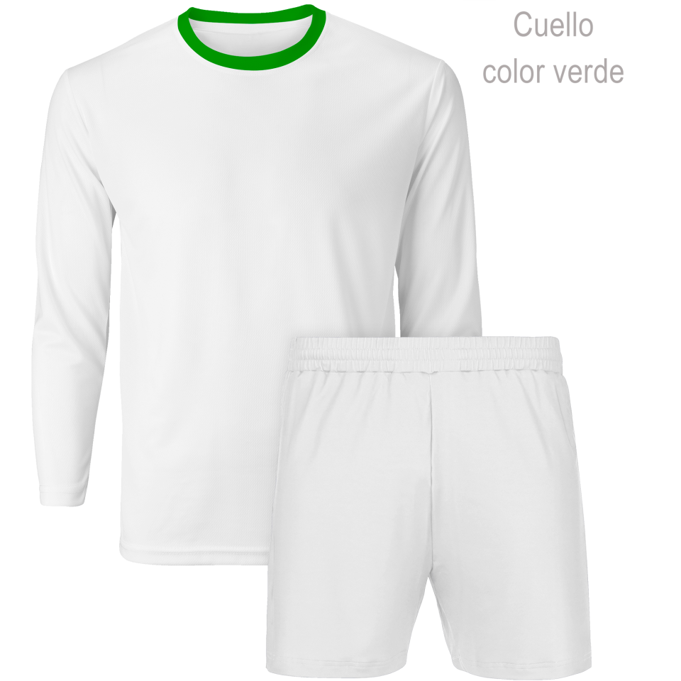 Conjunto petanca camiseta manga larga y pantalón corto 100% fullprint personalizado