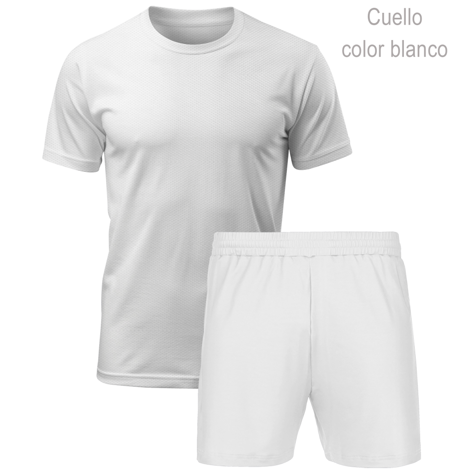 Conjunto petanca camiseta manga corta y pantalón corto 100% fullprint personalizado