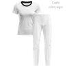 Conjunto petanca camiseta manga corta y pantalón largo de mujer 100% fullprint personalizado