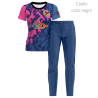Conjunto petanca camiseta manga corta y pantalón largo de mujer 100% fullprint personalizado
