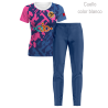 Conjunto petanca camiseta manga corta y pantalón largo de mujer 100% fullprint personalizado