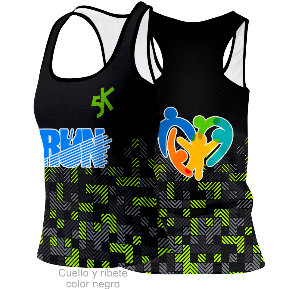 Camiseta para eventos espalda nadadora 100% fullprint personalizada