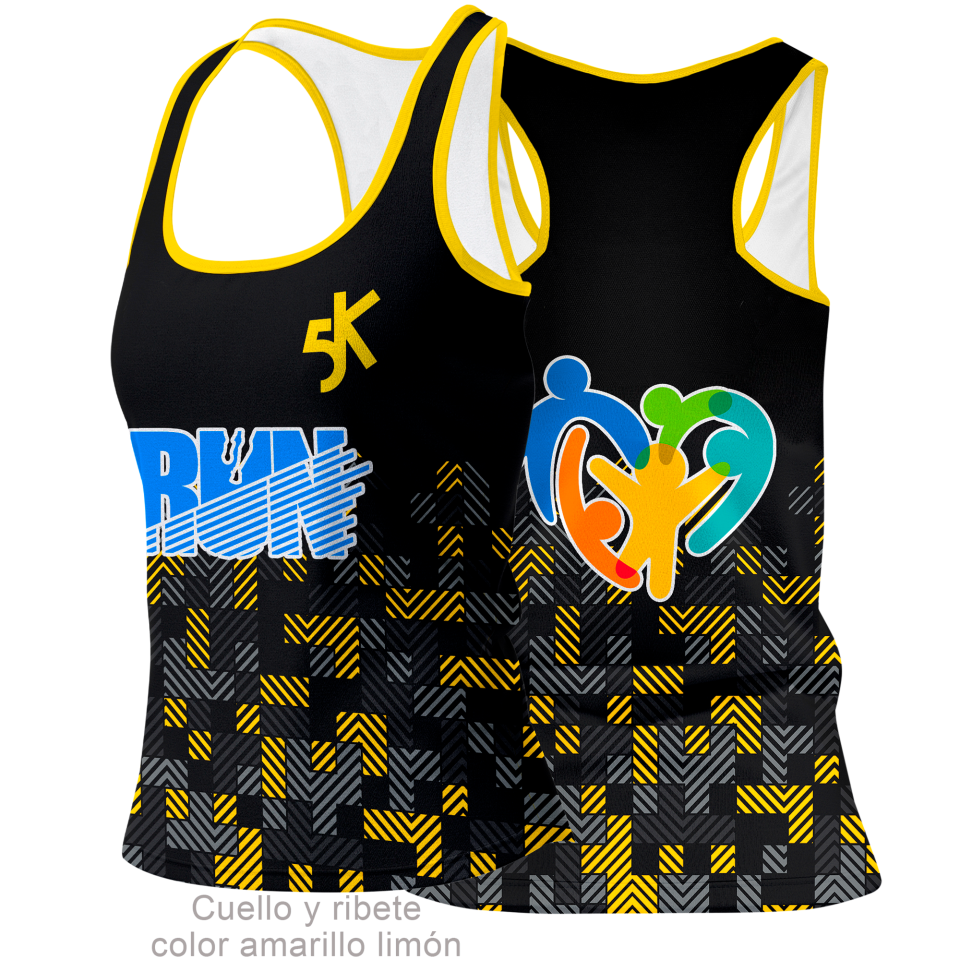 Camiseta para eventos espalda nadadora 100% fullprint personalizada