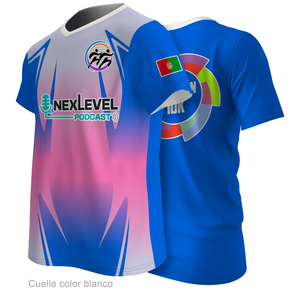 Camiseta para eventos cuello pico 100% fullprint personalizada