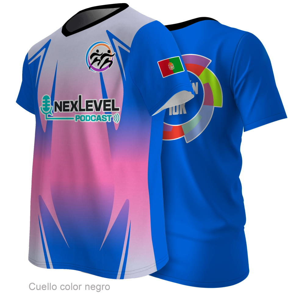 Camiseta para eventos cuello pico 100% fullprint personalizada