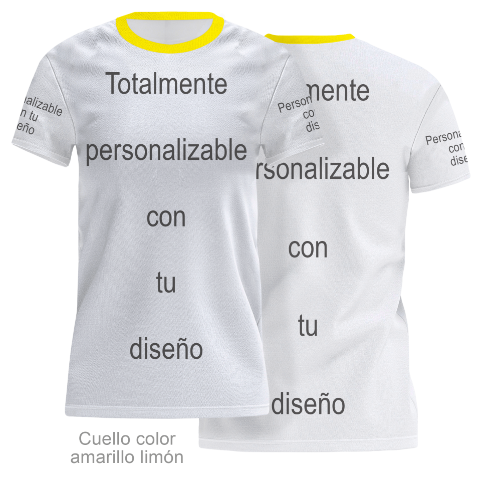 Camiseta para eventos de mujer 100% fullprint personalizada
