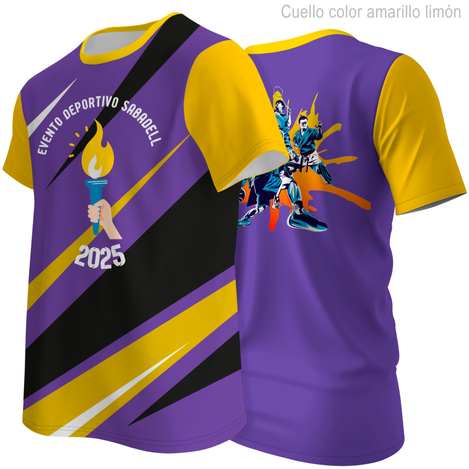 Camiseta para eventos 100% fullprint personalizada