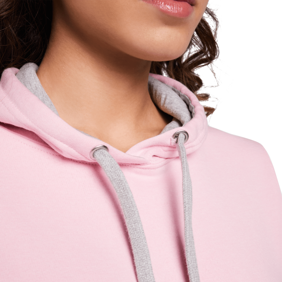 Sudadera mujer con capucha bicolor personalizada
