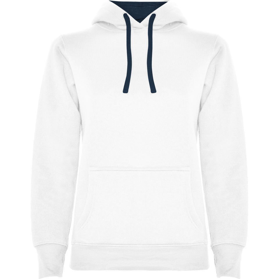 Sudadera mujer con capucha bicolor personalizada