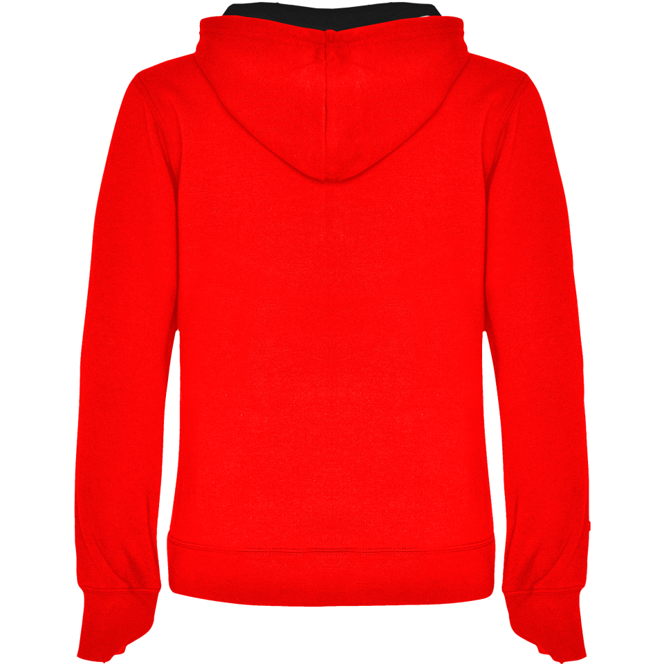 Sudadera mujer con capucha bicolor personalizada