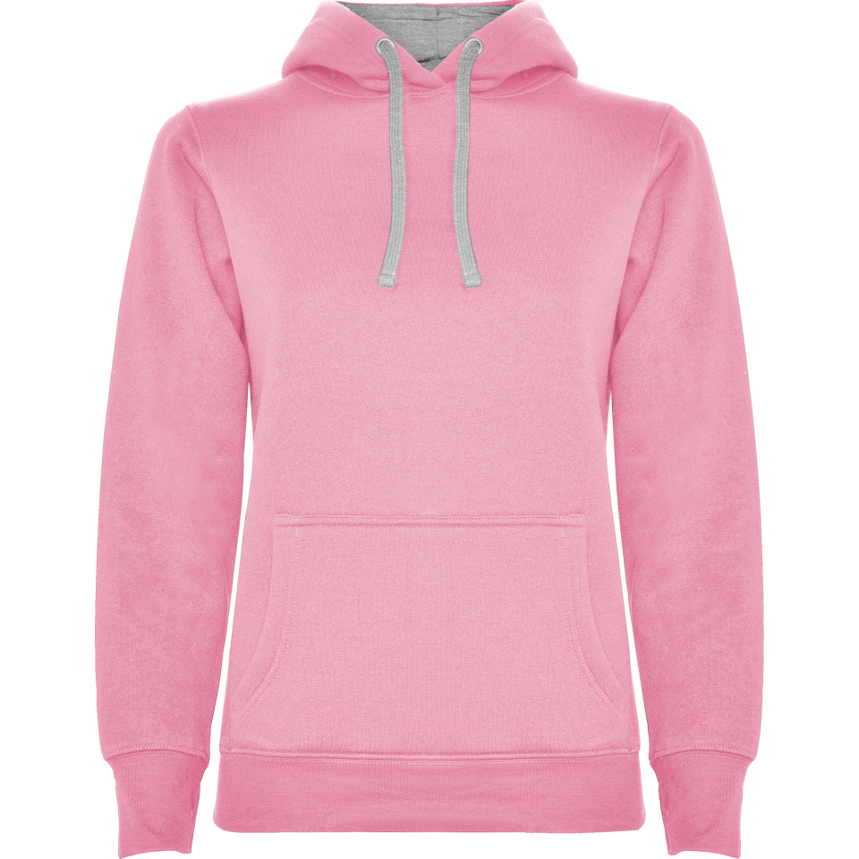 Sudadera mujer con capucha bicolor personalizada