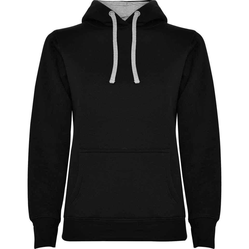 Sudadera mujer con capucha bicolor personalizada