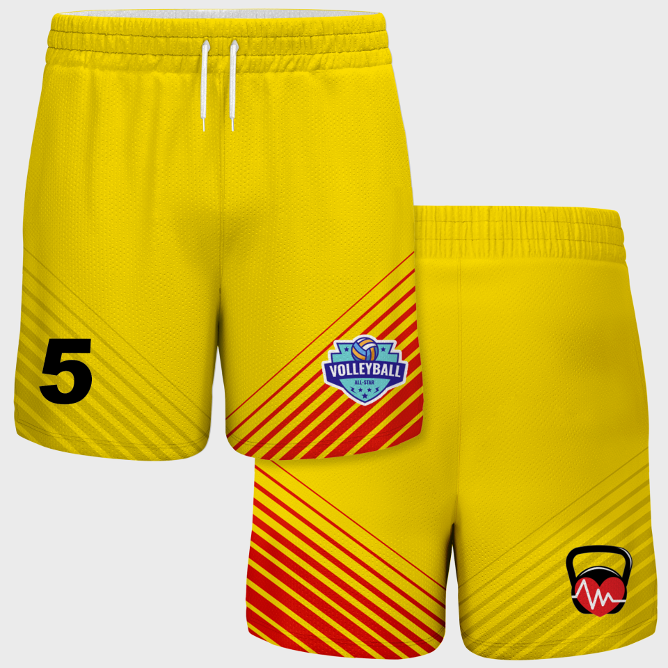 Pantalón voley sublimado modelo rayas