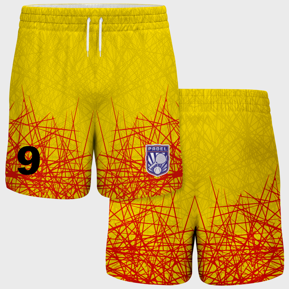 Pantalón corto pádel sublimado modelo líneas
