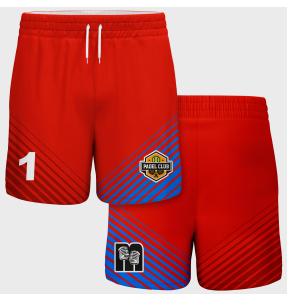 Pantalón corto pádel sublimado modelo rayas