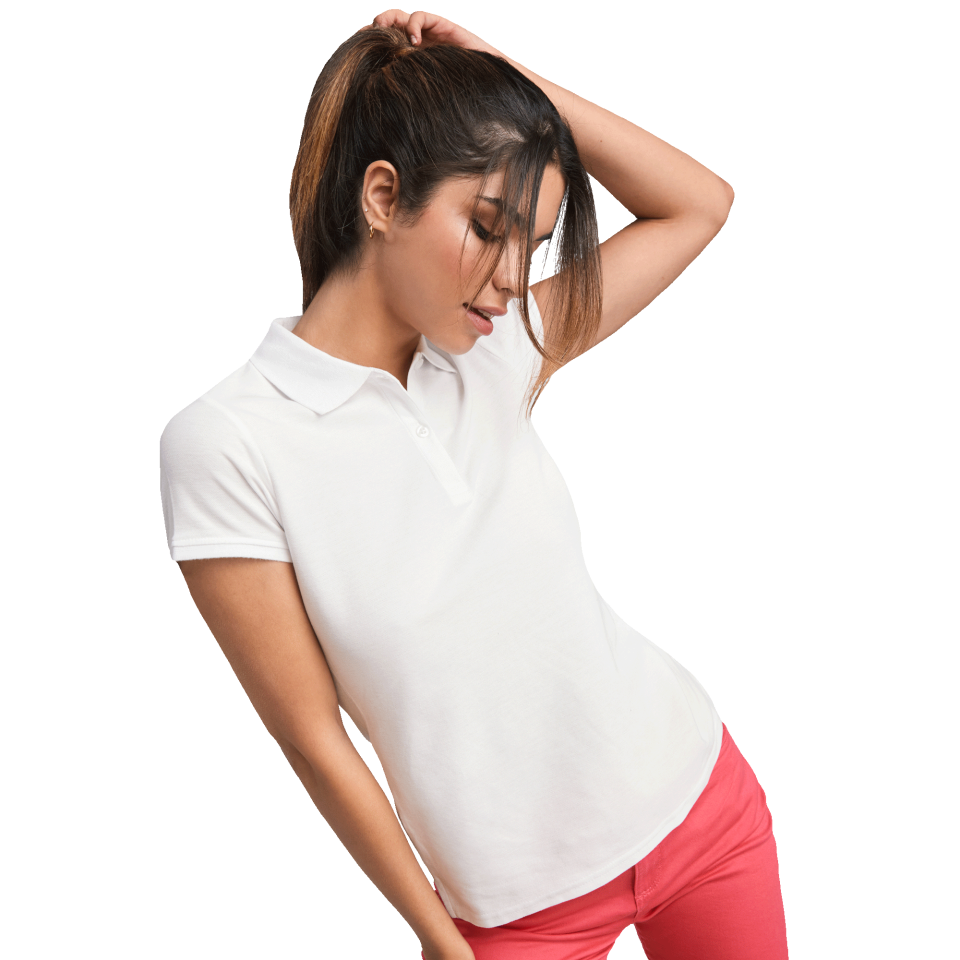 Polo mujer de algodón orgánico personalizado