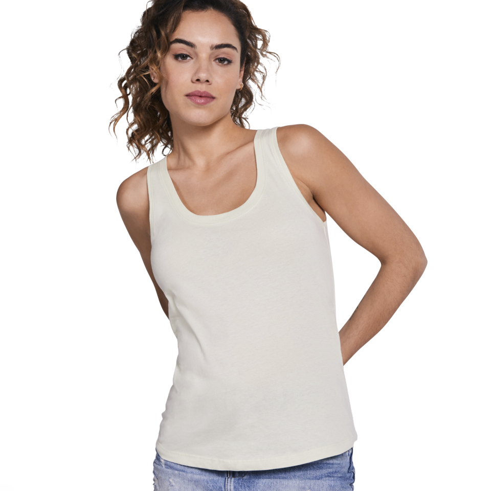 Camiseta amplia de mujer de tirantes