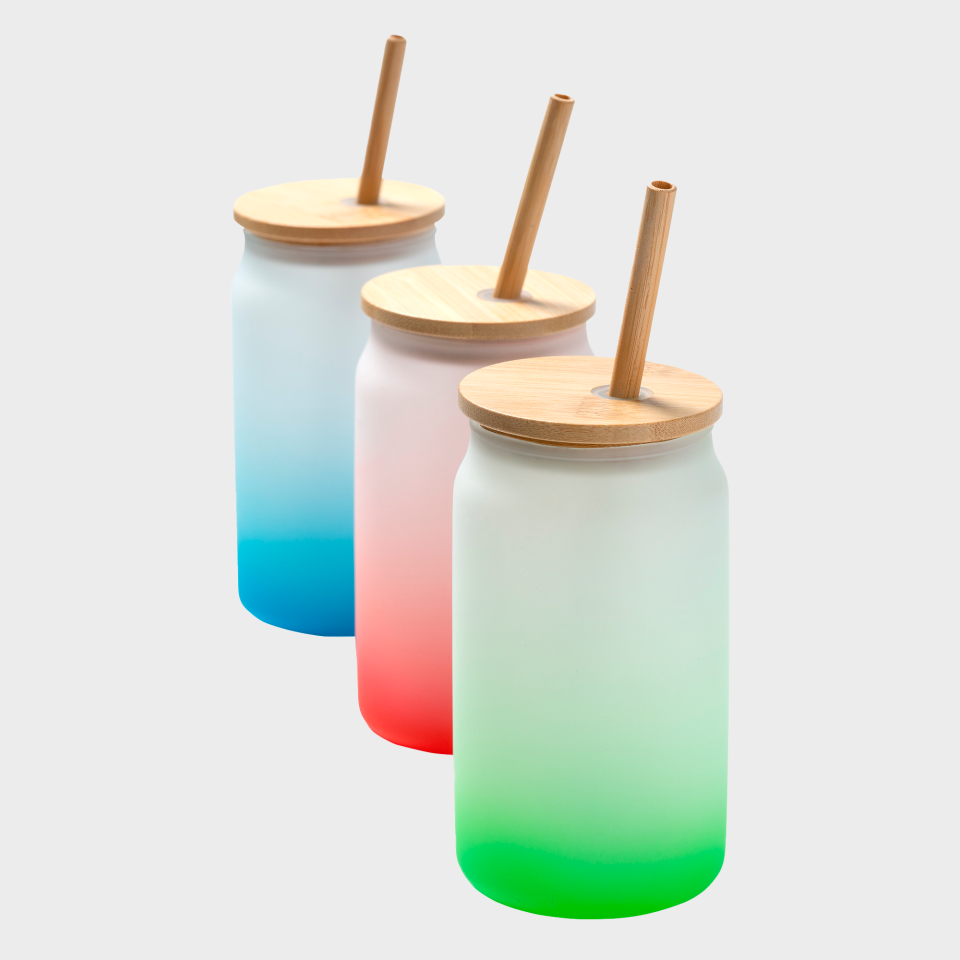 Vaso con tapa y pajita personalizado