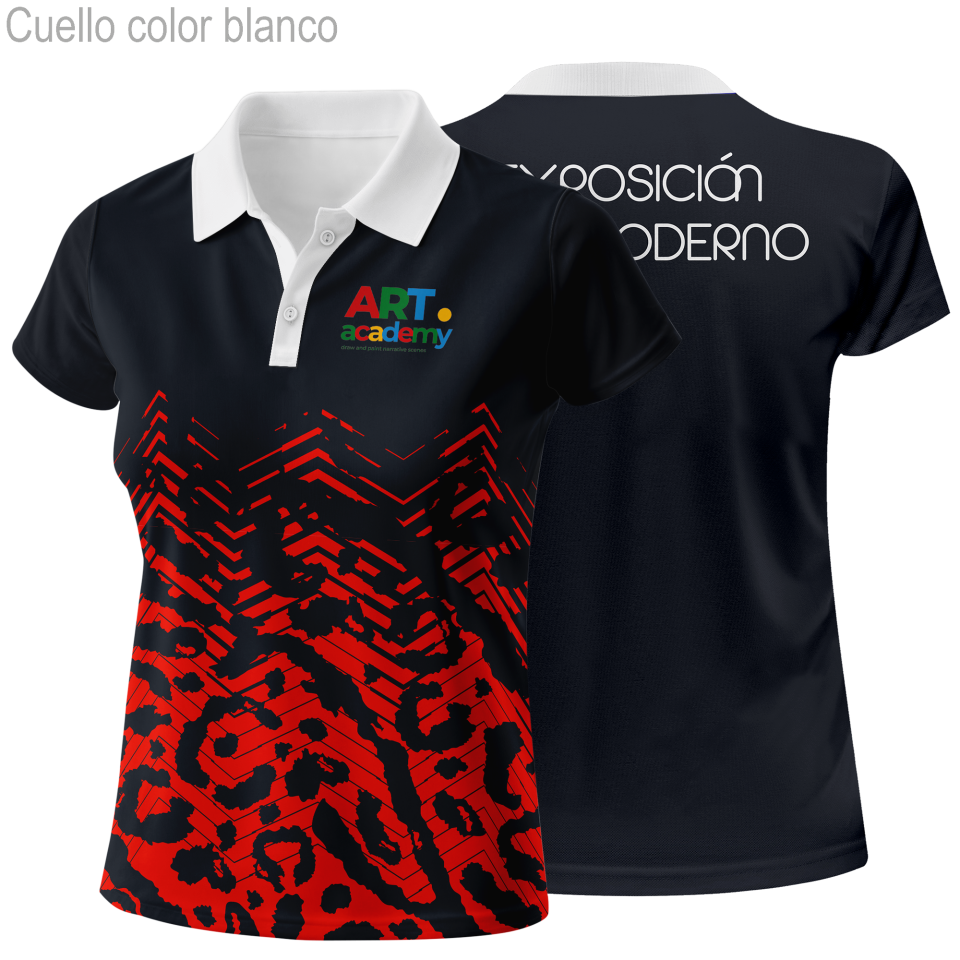 Polo para eventos de mujer 100% fullprint personalizado