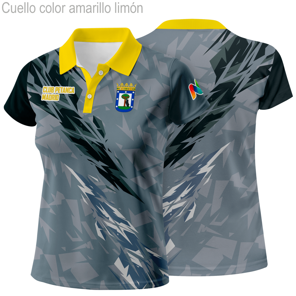 Polo de mujer petanca 100% fullprint personalizado
