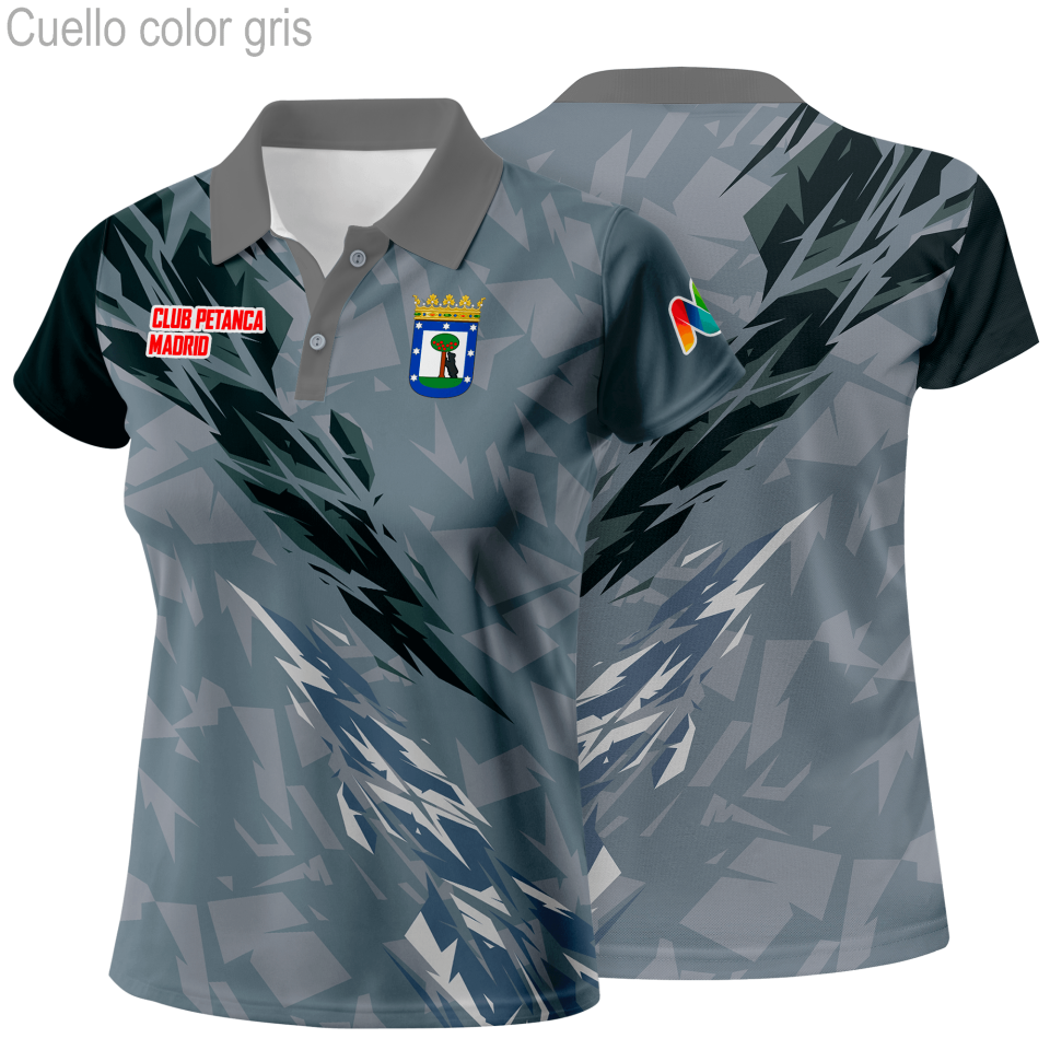 Polo de mujer petanca 100% fullprint personalizado