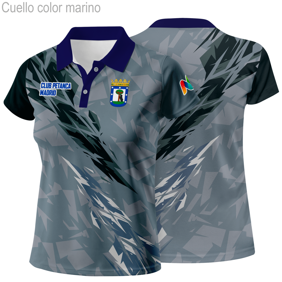 Polo de mujer petanca 100% fullprint personalizado