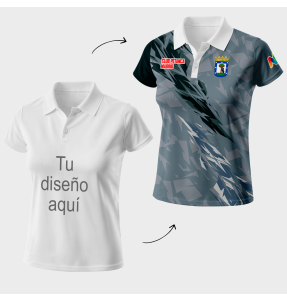 Polo de mujer petanca 100% fullprint personalizado