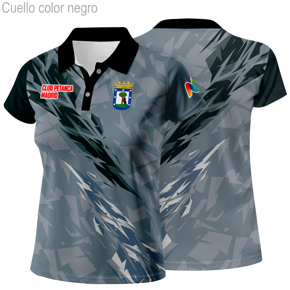 Polo de mujer petanca 100% fullprint personalizado