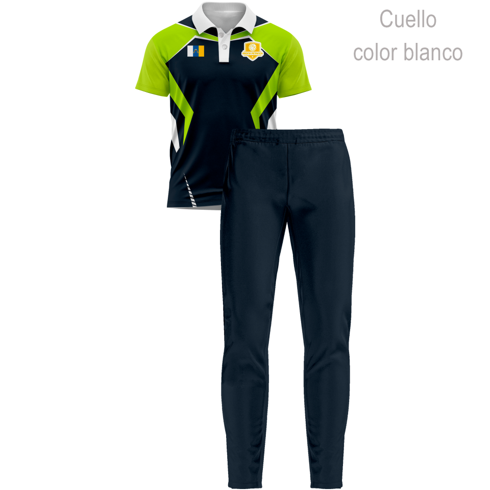 Conjunto petanca polo y pantalón largo 100% fullprint personalizado