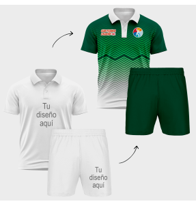 Conjunto petanca polo y pantalón corto 100% fullprint personalizado