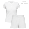 Conjunto petanca polo y pantalón corto de mujer 100% fullprint personalizado