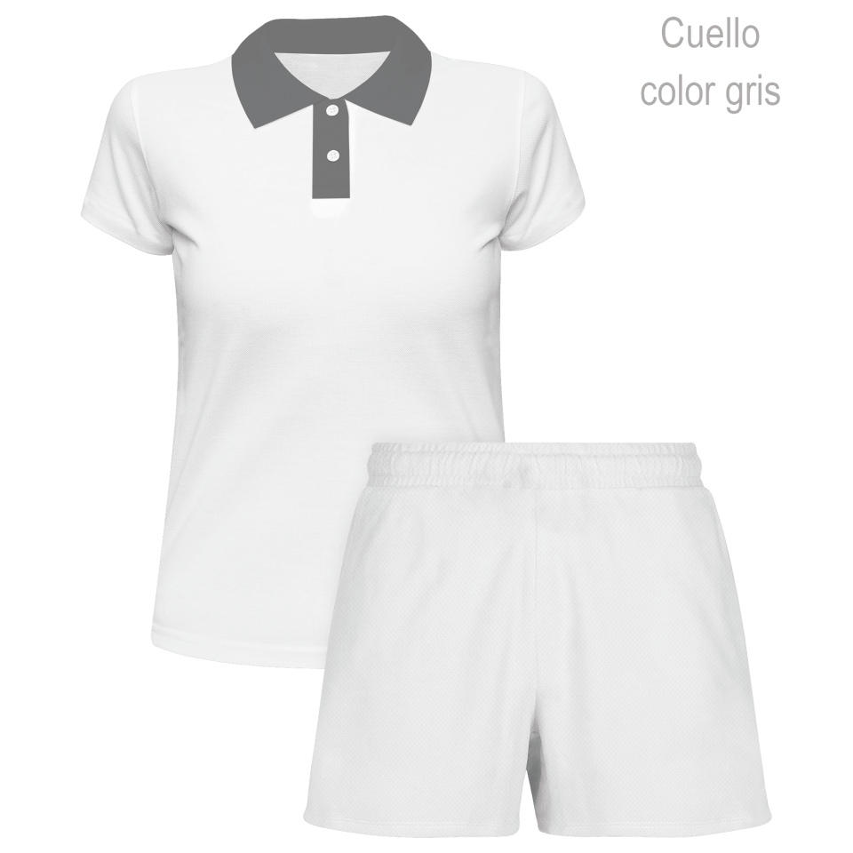 Conjunto petanca polo y pantalón corto de mujer 100% fullprint personalizado