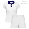 Conjunto petanca polo y pantalón corto de mujer 100% fullprint personalizado