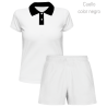 Conjunto petanca polo y pantalón corto de mujer 100% fullprint personalizado