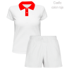 Conjunto petanca polo y pantalón corto de mujer 100% fullprint personalizado