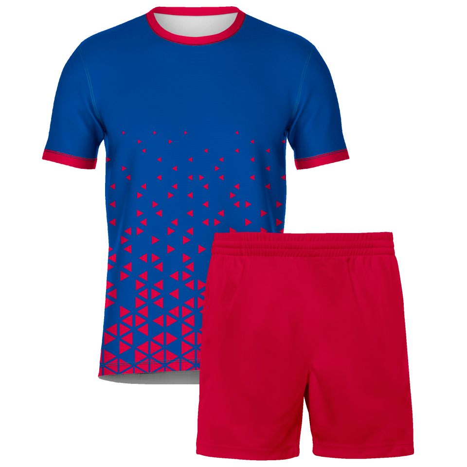Conjunto fútbol sublimado Triángulos personalizado